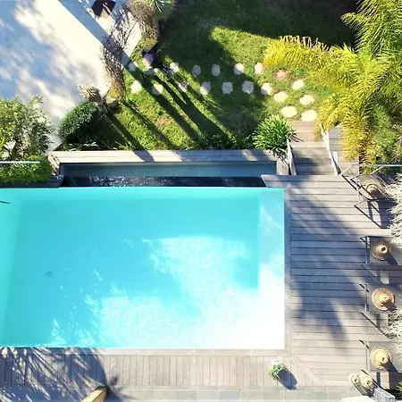 Villa Casa Baggia, Proche Plage, Piscine A Debordement Chauffee, Pool House