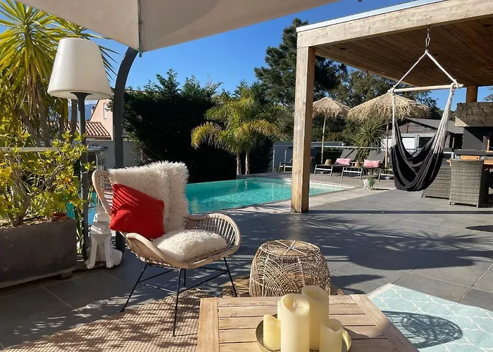 Вилла Casa Baggia, Proche Plage, Piscine A Debordement Chauffee, Pool House *